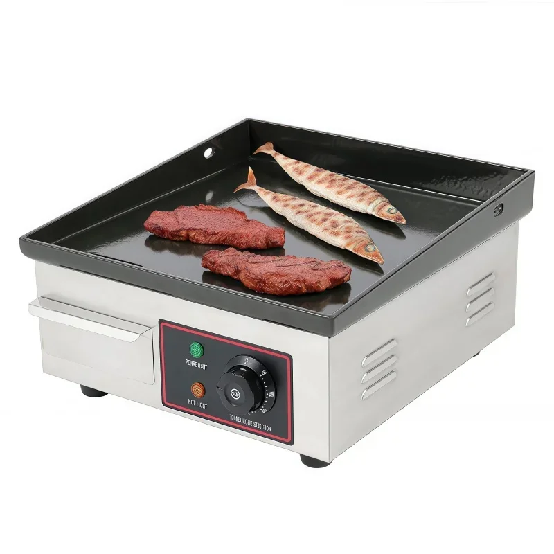 Electric Griddle Flat Top - Mini chapa elétrica comercial 14 