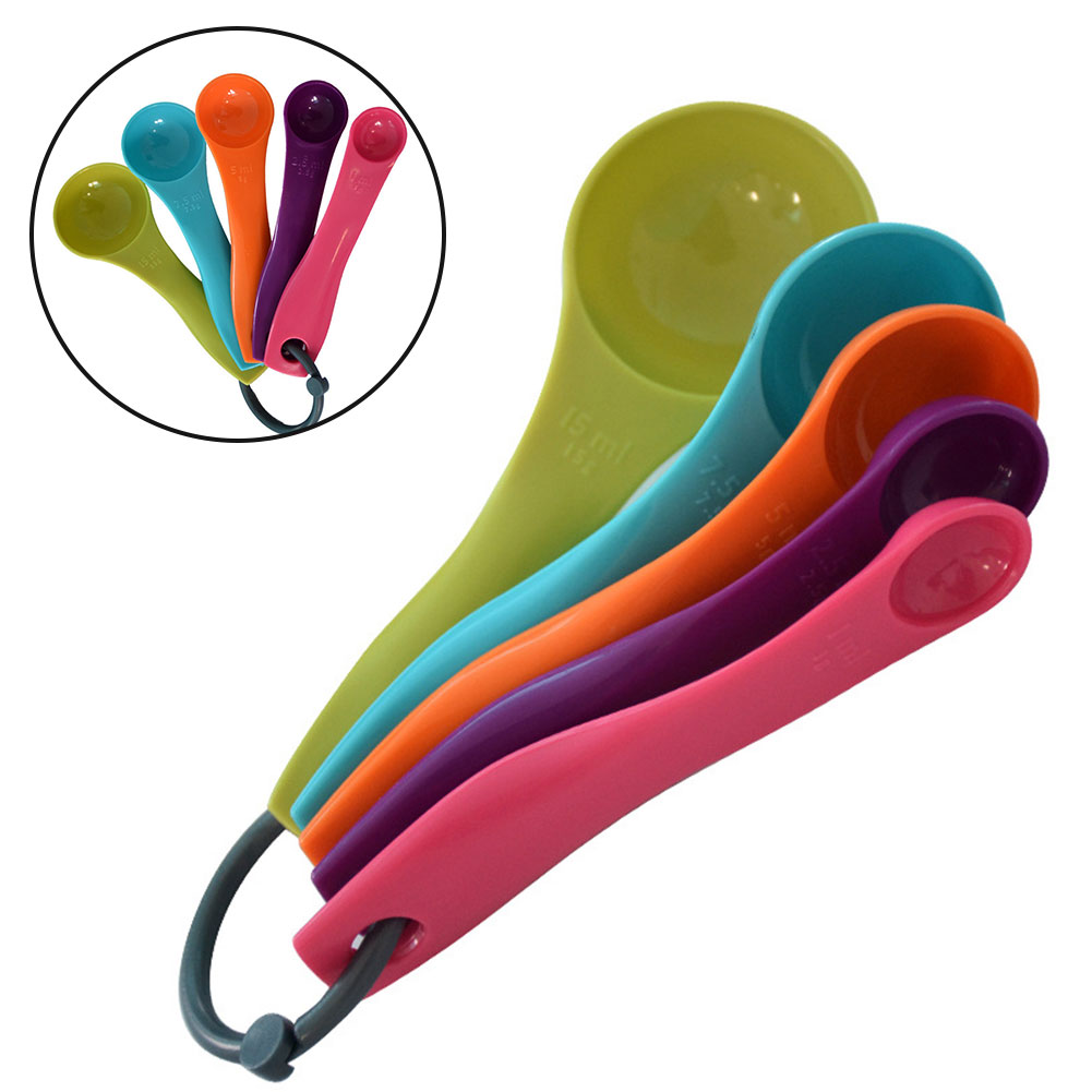 Commercial Kitchen Products - 5-piece colorido colher de óleo de