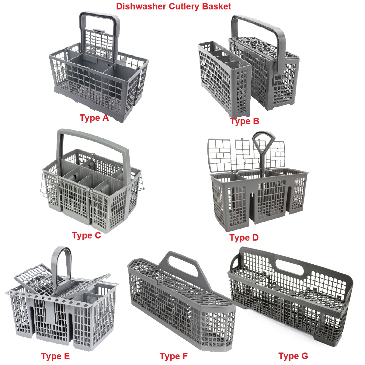 Commercial Kitchen Machinery - Cesto para talheres para máquina de