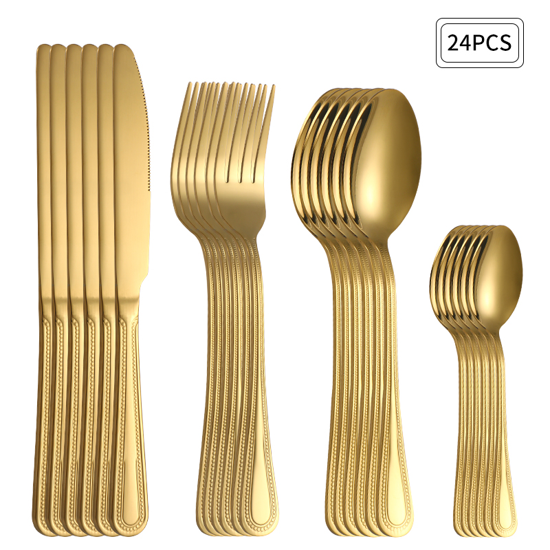 Commercial Kitchen Knife Set - Conjunto de Talheres de Aço Inoxidável