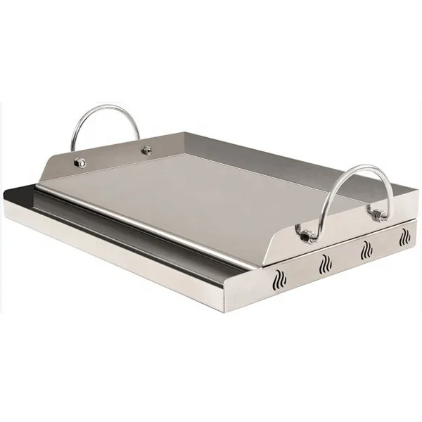 Electric Griddle Flat Top - Chapa de aço inoxidável resistente para
