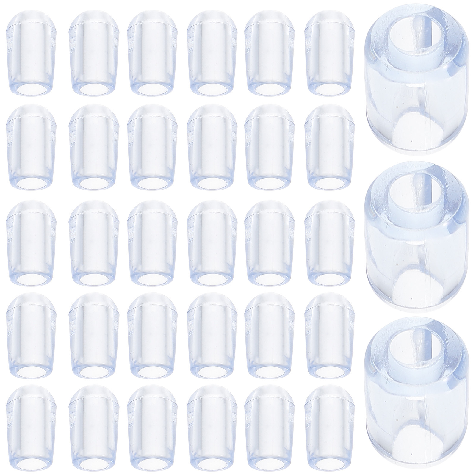Commercial Kitchen Setup - 80 Peças Pés de Plástico Transparente