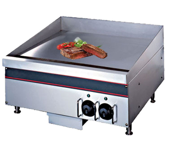 Electric Griddle Flat Top - Chapa Elétrica Comercial de Aço Inoxidável