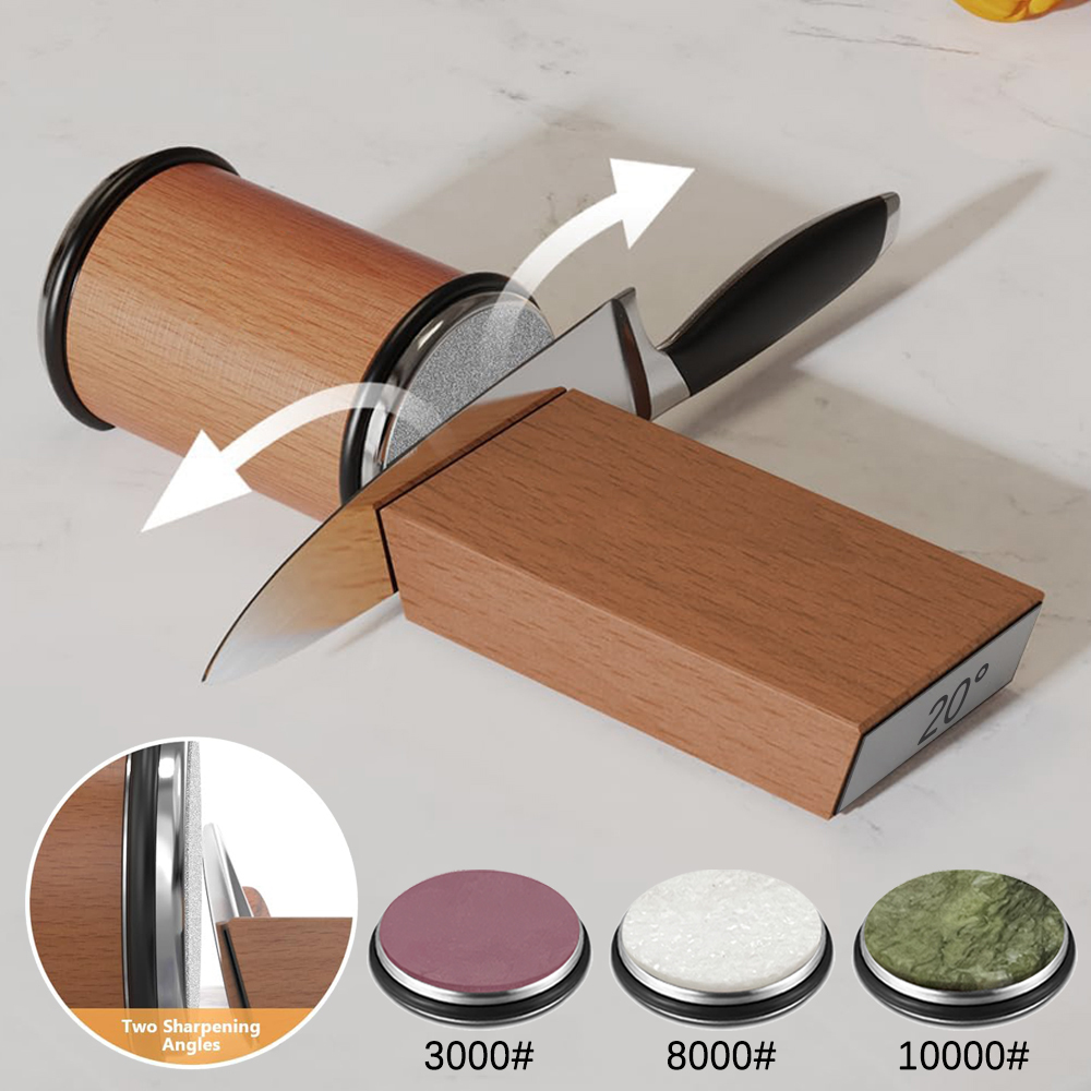 Commercial Kitchen Knife Set - Afiador de faca magnético, suporte de