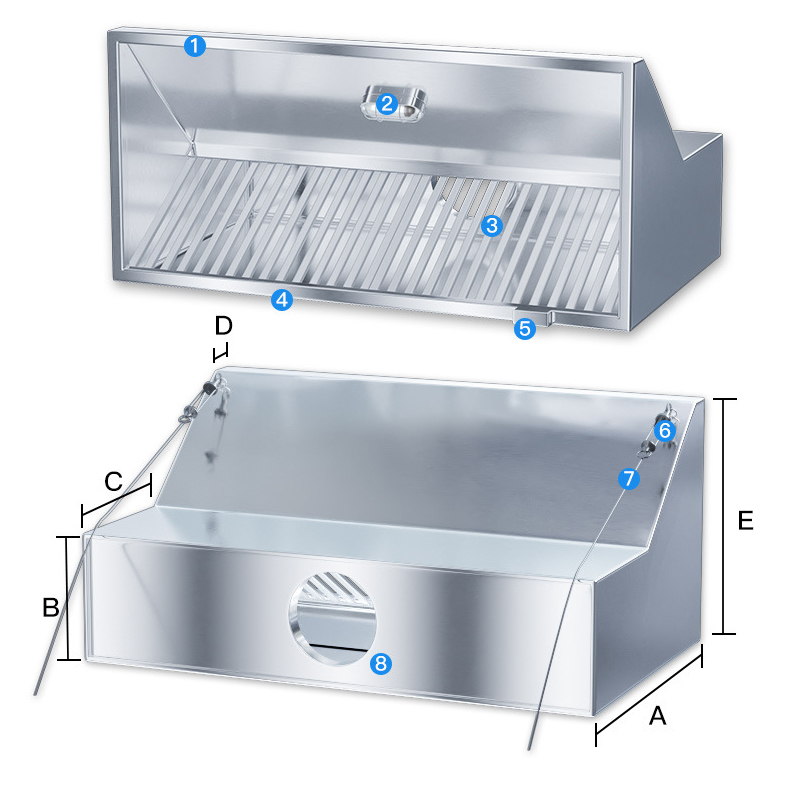 Purificador de Ar Comercial em - Commercial Kitchen Vent Hood avaliação e preço