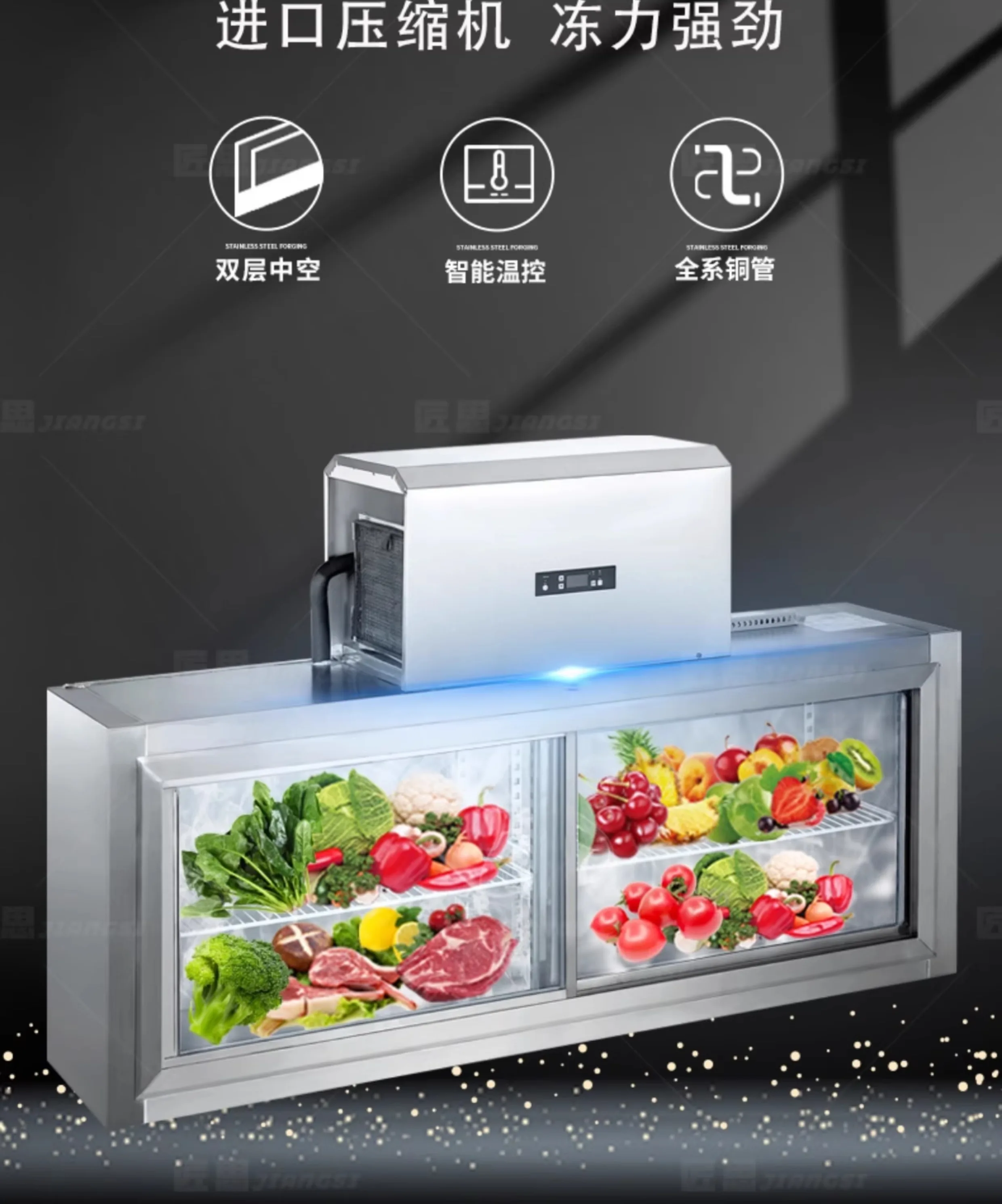 Refrigerador comercial de pare - Commercial Kitchen Walls avaliação e preço