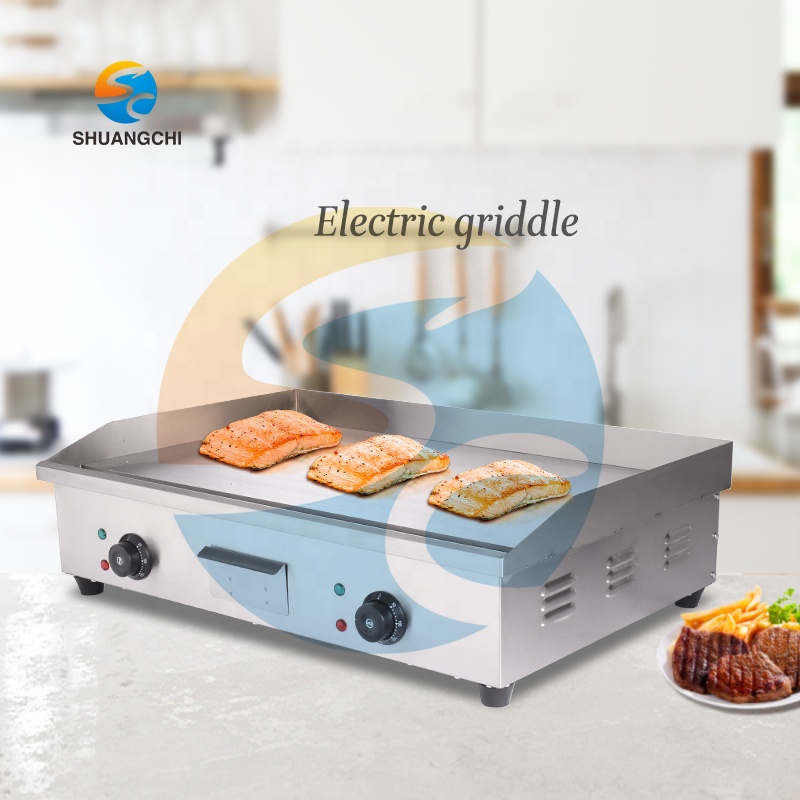 Shuangchi chapa elétrica comer - Electric Griddle Flat Top avaliação e preço