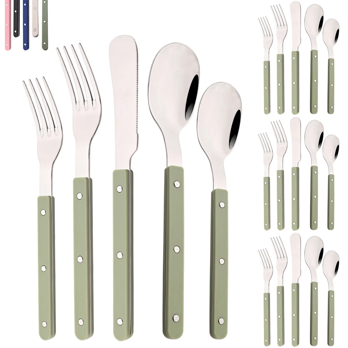 Conjunto de talheres com cabo  - Commercial Kitchen Knife Set avaliação e preço
