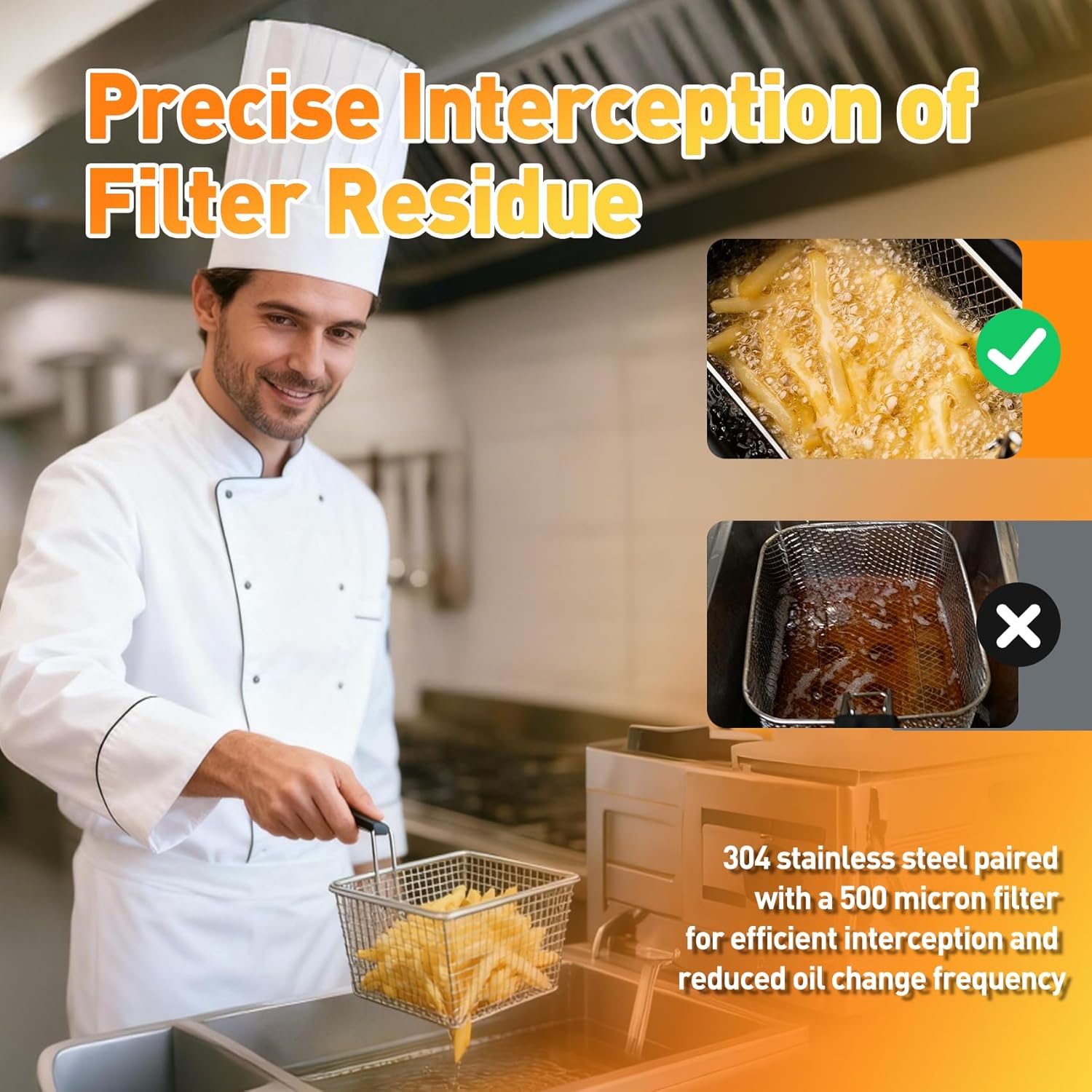 Filtro de Aço Inoxidável 304 p - Commercial Kitchen Appliances avaliação e preço