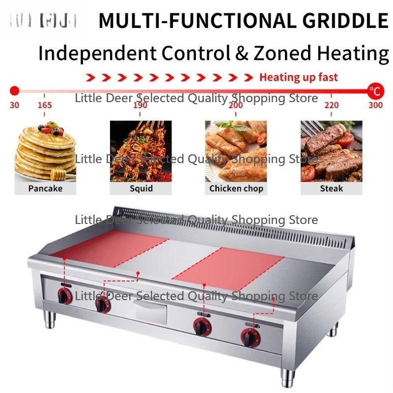 16mm comercial restaurante equ - Electric Griddle Flat Top avaliação e preço
