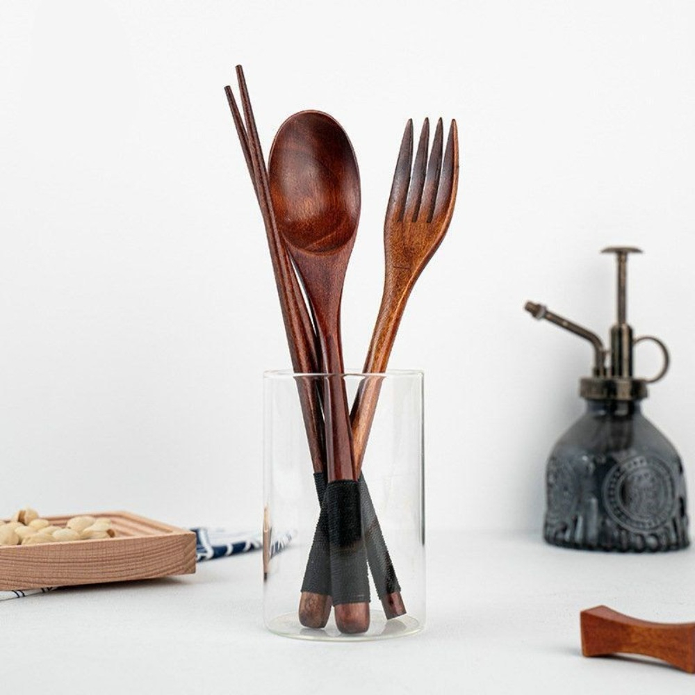 Talheres Portáteis de Madeira  - Commercial Kitchen Knife Set avaliação e preço
