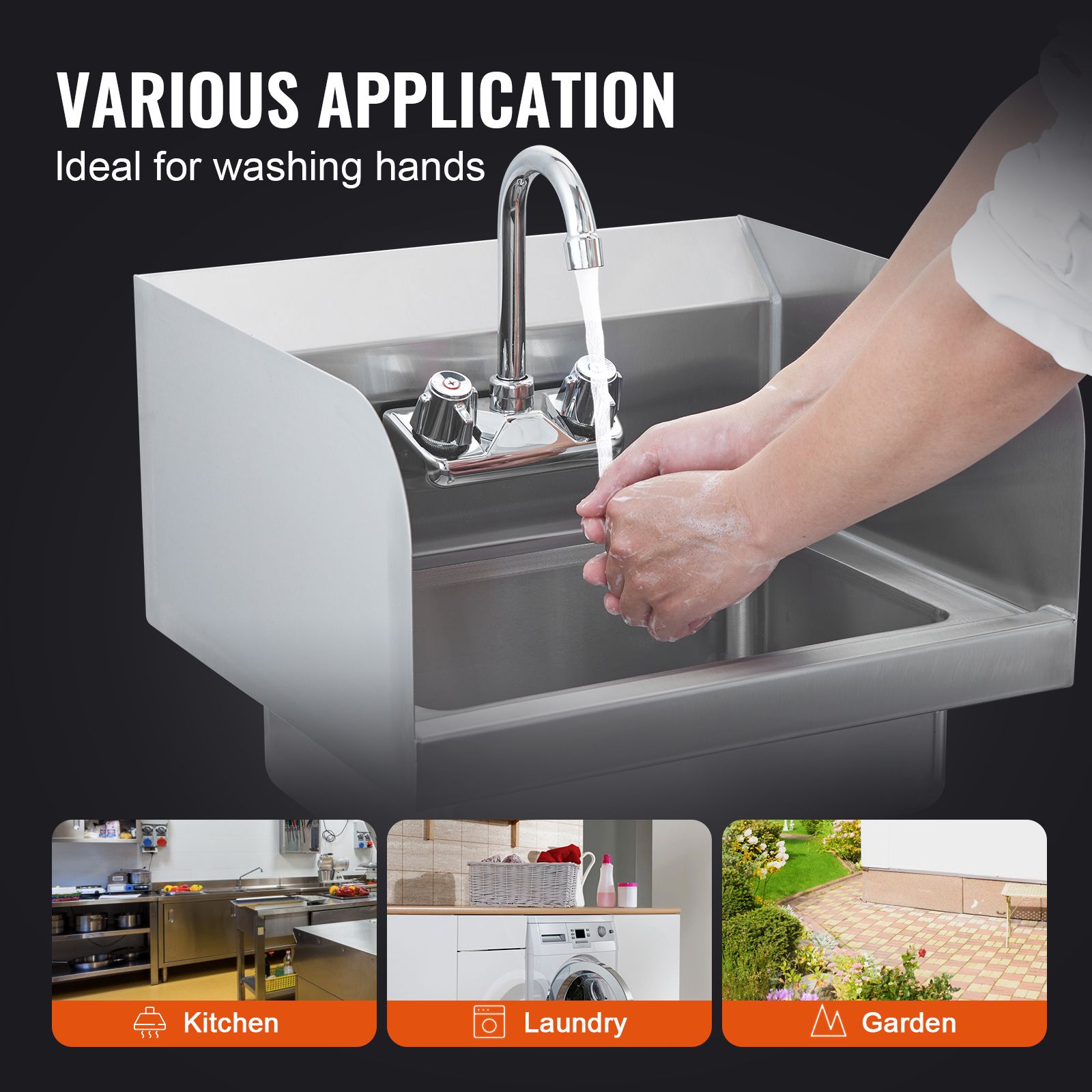 Pia Comercial para Mãos com To - Commercial Kitchen Walls avaliação e preço