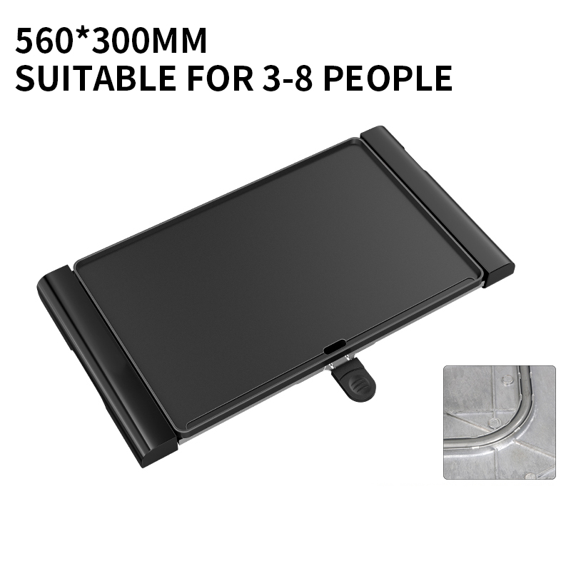 Grande grelha elétrica churras - Electric Griddle Flat Top avaliação e preço