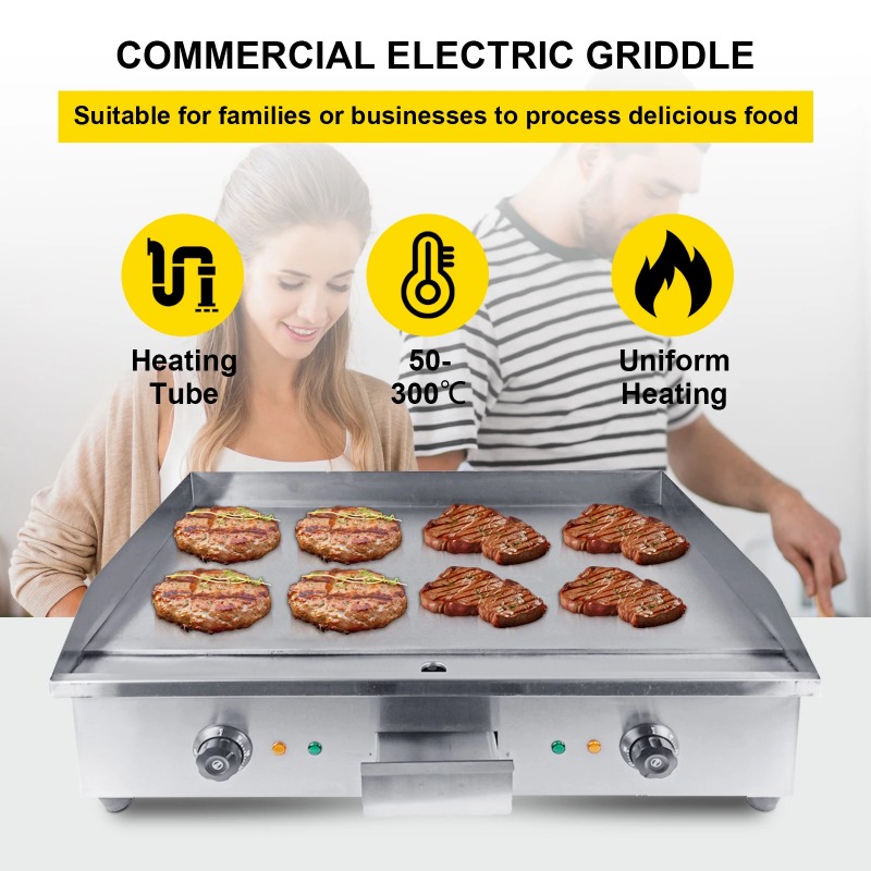 Novo produto comercial grelha  - Electric Griddle Flat Top avaliação e preço