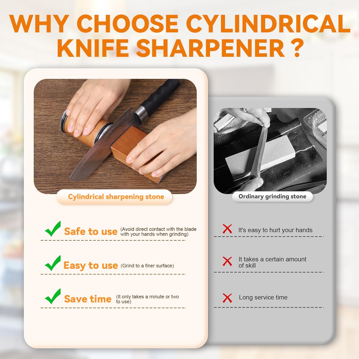 Afiador de faca magnético, sup - Commercial Kitchen Knife Set avaliação e preço
