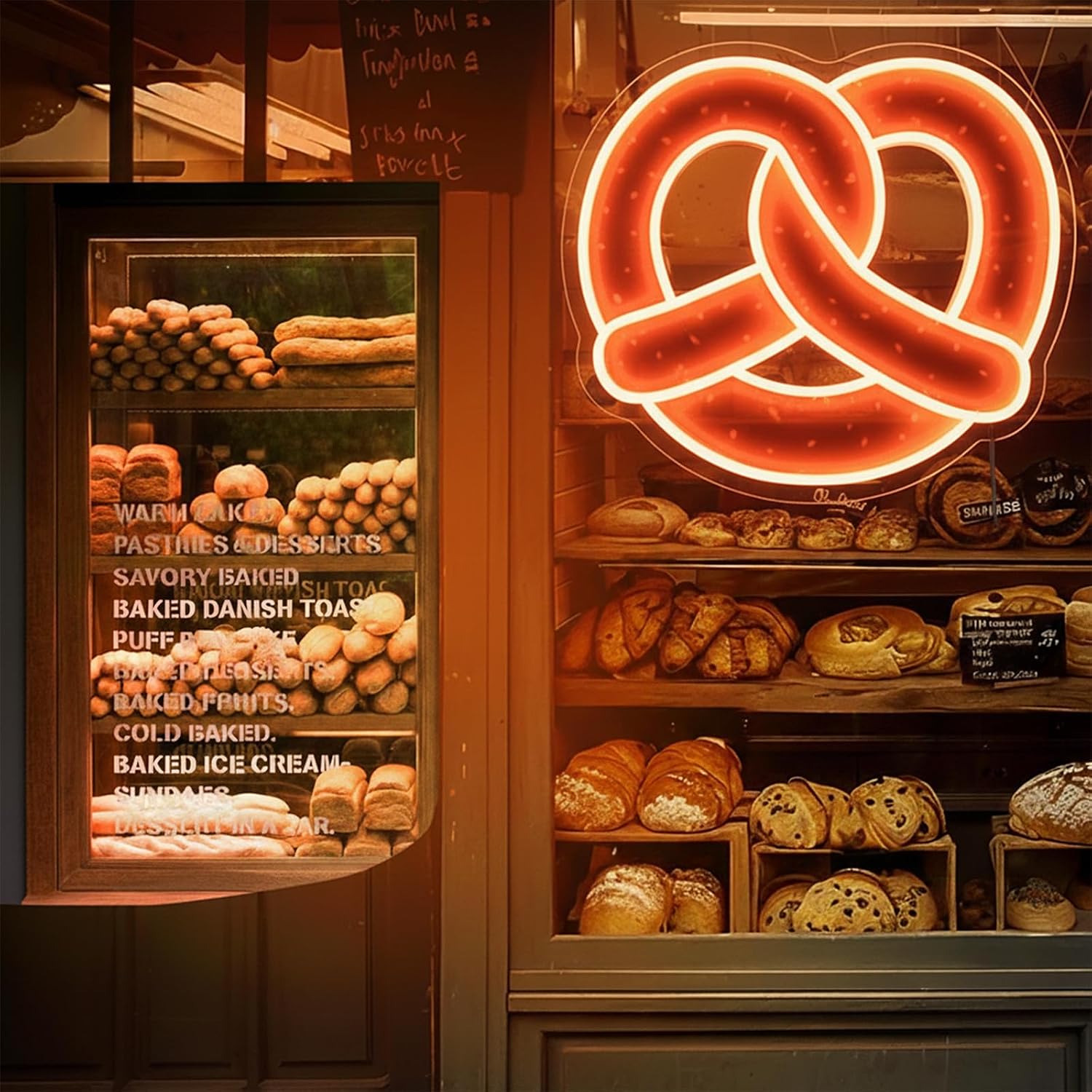 Letreiro Neon Pretzel com LED  - Commercial Kitchen Walls avaliação e preço