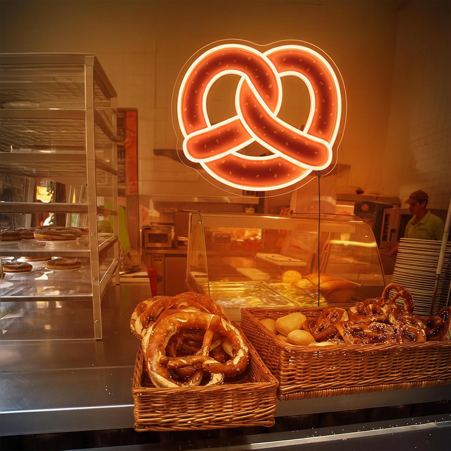 Letreiro Neon Pretzel com LED  - Commercial Kitchen Walls avaliação e preço